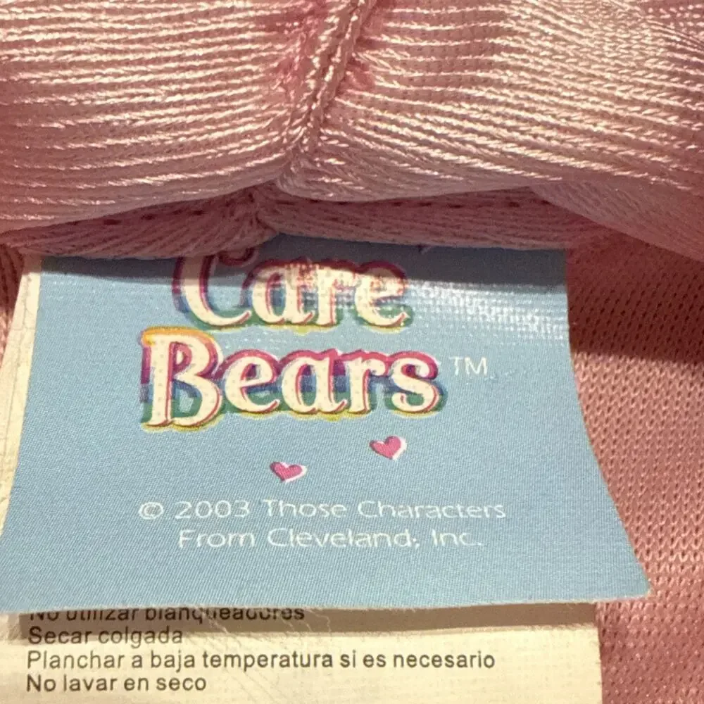 Cheer Bear Kids Care Bears Halloween Costume Size 2T Pink Rainbow 1 Piece Plush